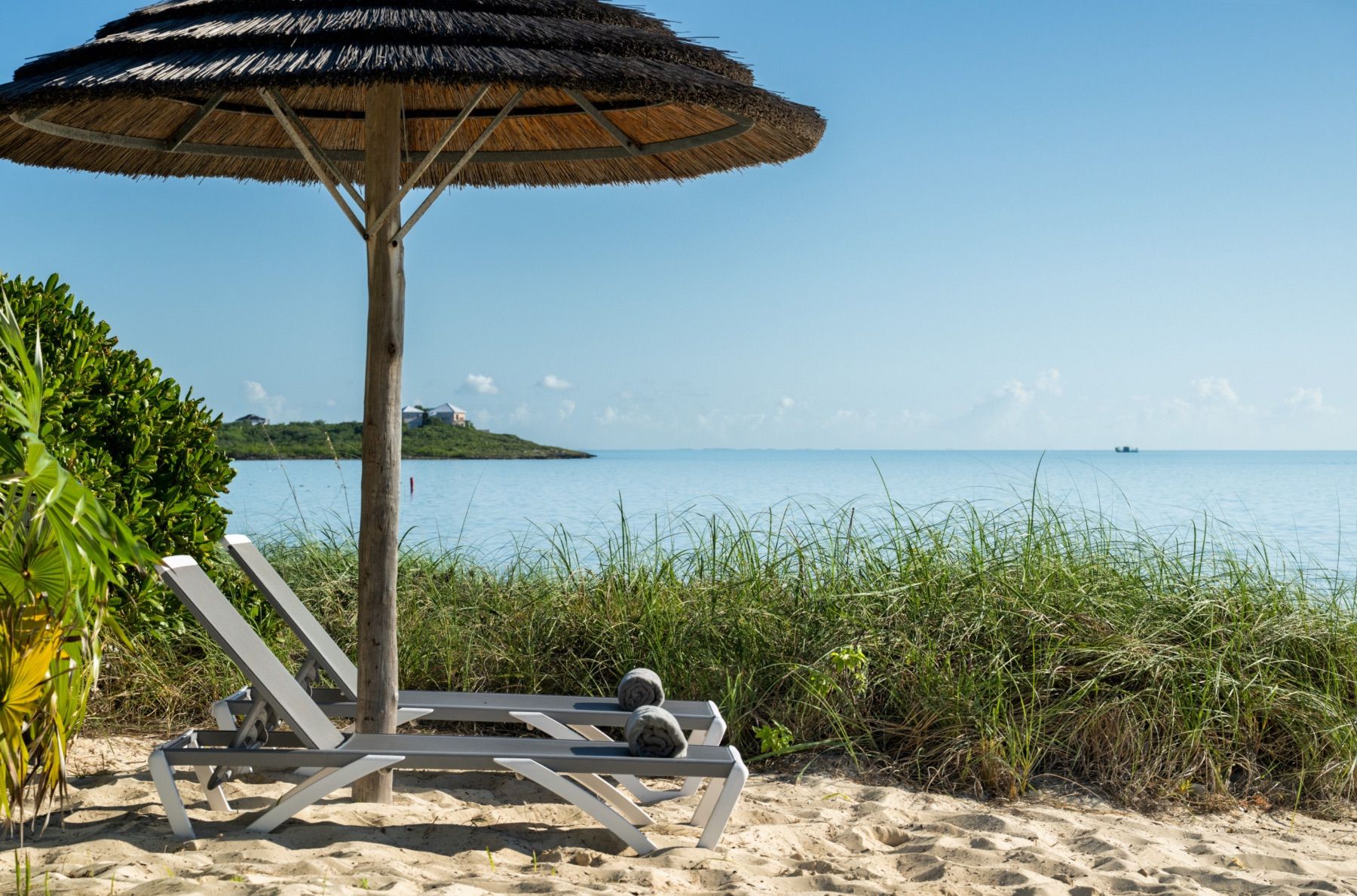 Loungers by the beach 